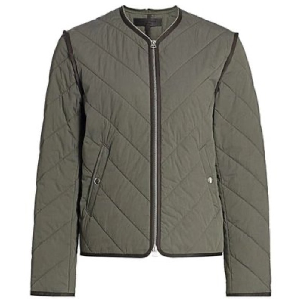 Rag & Bone Green Utility Jacket Quilted Design